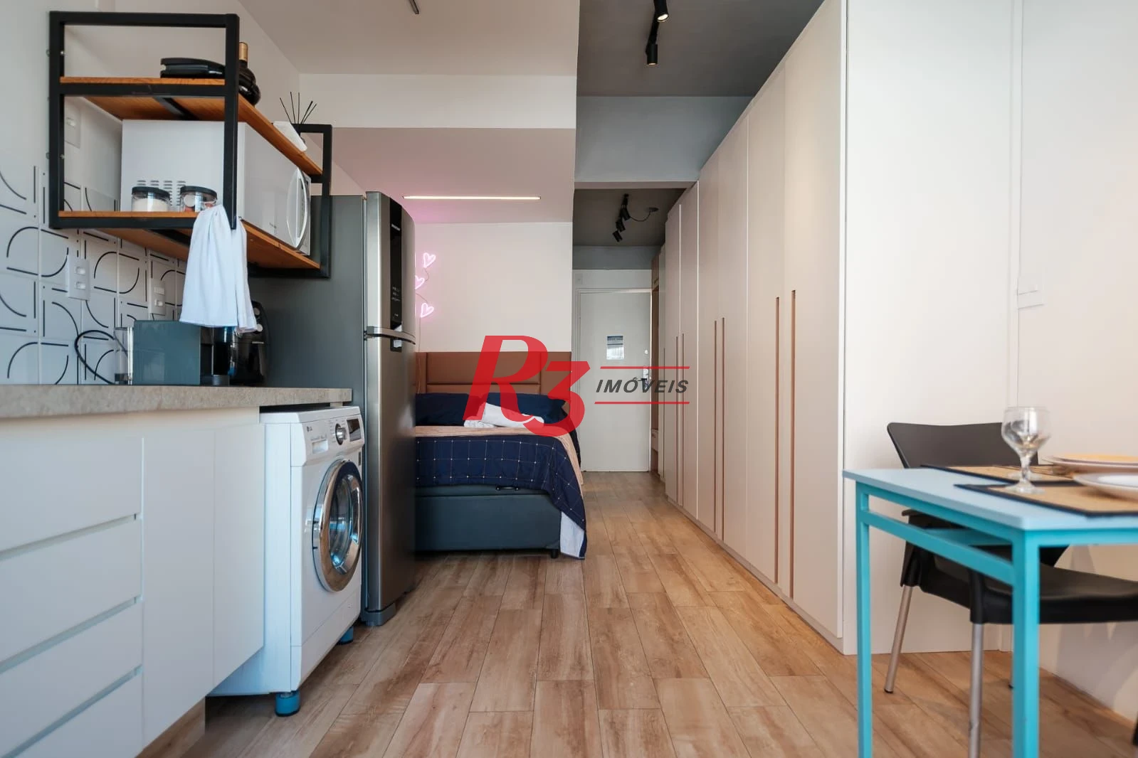 Studio com 1 dormitório para alugar, 34 m² por R$ 4.000,00/mês - Boqueirão - Santos/SP