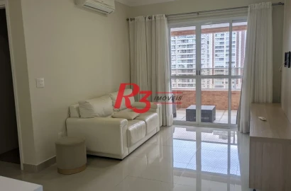 Apartamento com 1 dormitório para alugar, 59 m² por R$ 4.300,01/ano - Boqueirão - Santos/SP