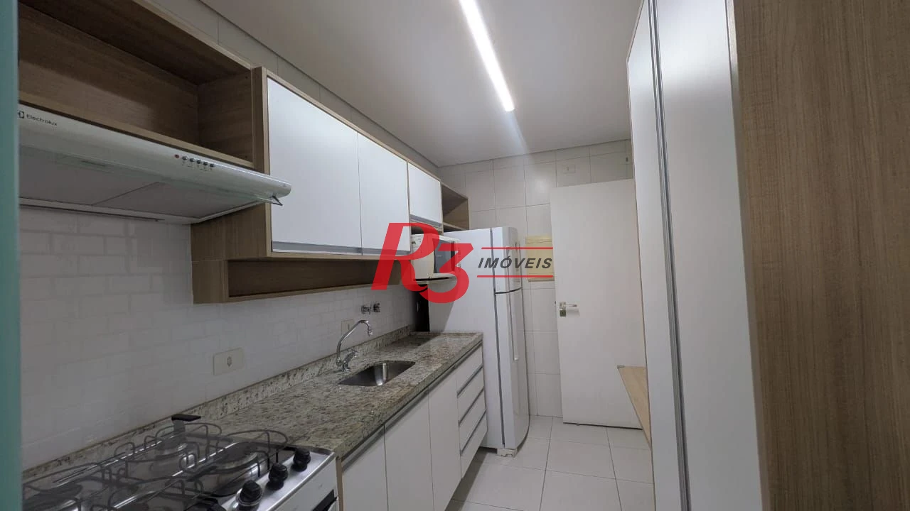 Apartamento com 1 dormitório para alugar, 59 m² por R$ 4.300,01/ano - Boqueirão - Santos/SP