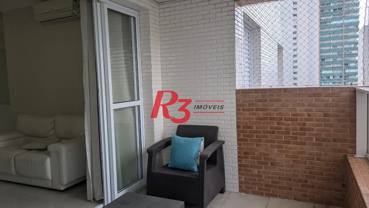 Apartamento com 1 dormitório para alugar, 59 m² por R$ 4.300,01/ano - Boqueirão - Santos/SP