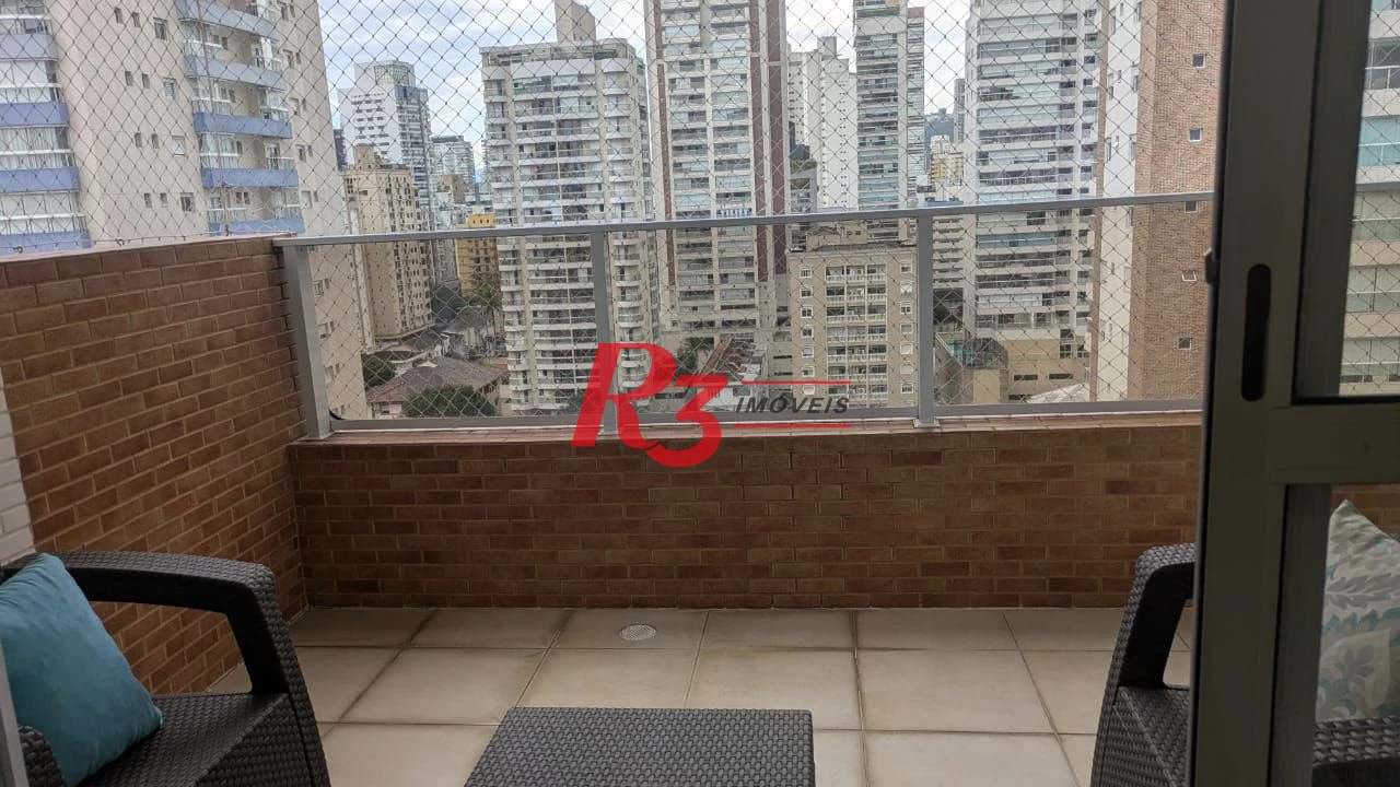 Apartamento com 1 dormitório para alugar, 59 m² por R$ 4.300,01/ano - Boqueirão - Santos/SP