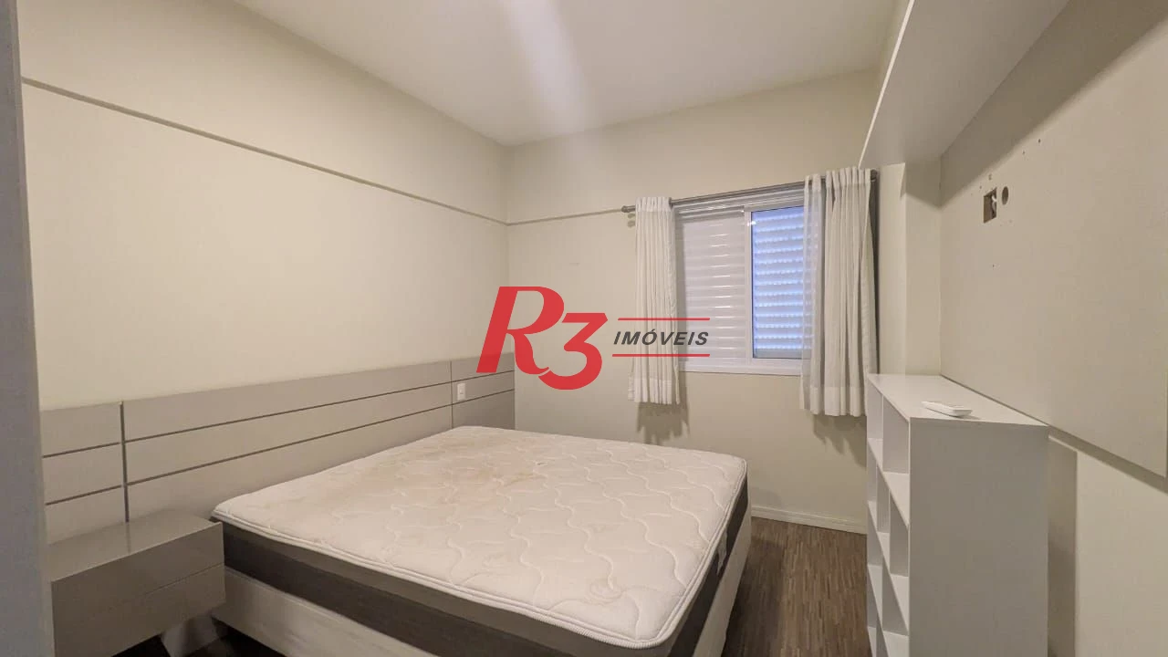 Apartamento com 1 dormitório para alugar, 59 m² por R$ 4.300,01/ano - Boqueirão - Santos/SP