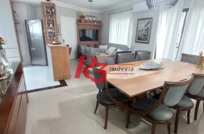 Apartamento com 3 dormitórios à venda, 100 m² por R$ 980.000,00 - Gonzaga - Santos/SP