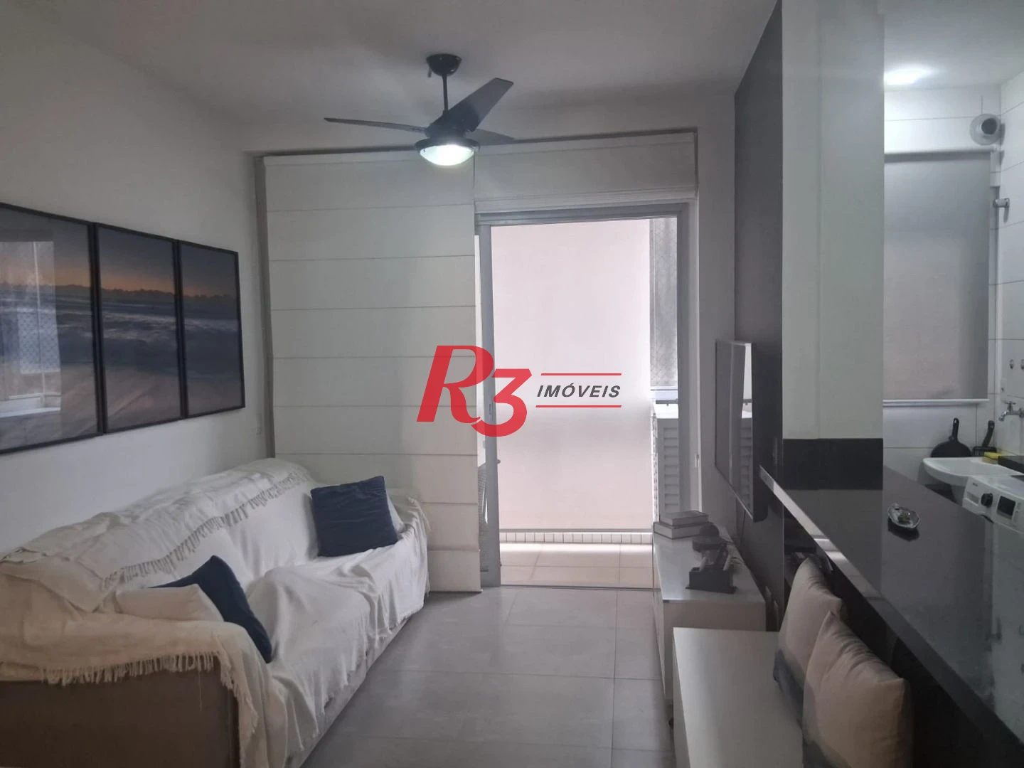 Apartamento com 1 dormitório à venda, 46 m² por R$ 740.000,00 - Boqueirão - Santos/SP