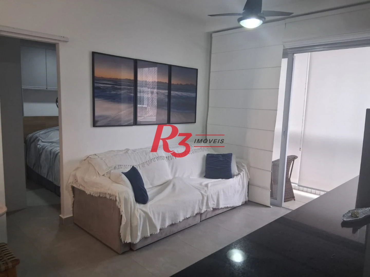 Apartamento com 1 dormitório à venda, 46 m² por R$ 740.000,00 - Boqueirão - Santos/SP
