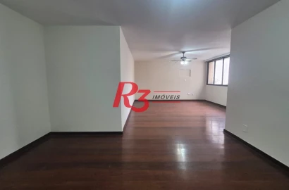Apartamento com 3 dormitórios para alugar, 164 m² por R$ 8.000,02/mês - Boqueirão - Santos/SP
