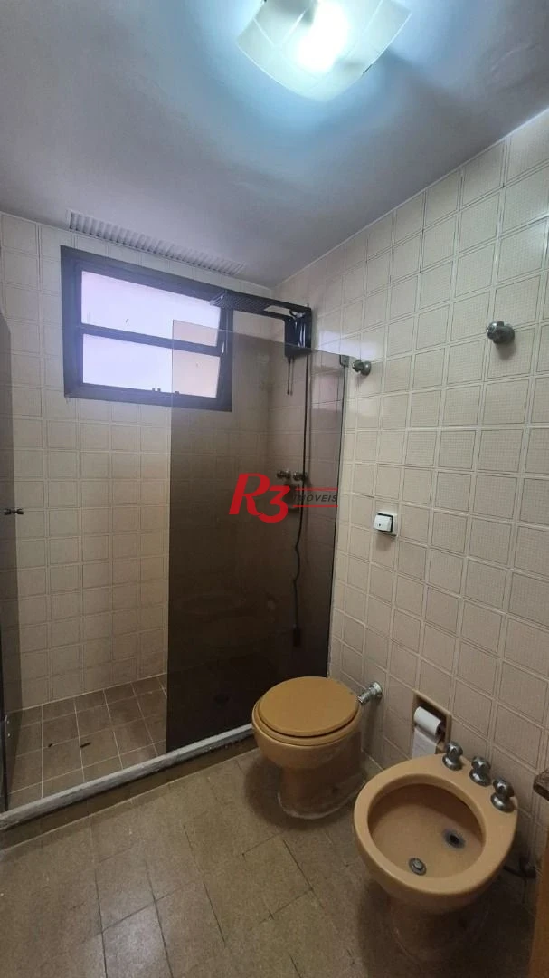 Apartamento com 3 dormitórios para alugar, 164 m² por R$ 8.000,02/mês - Boqueirão - Santos/SP