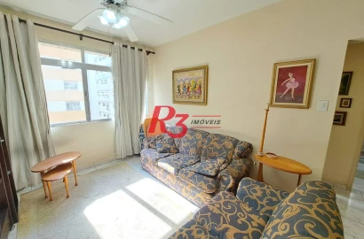 Apartamento com 1 dormitório à venda, 52 m² por R$ 478.000,00 - Boqueirão - Santos/SP
