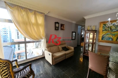 Apartamento com 3 dormitórios à venda, 107 m² por R$ 799.000,00 - Gonzaga - Santos/SP