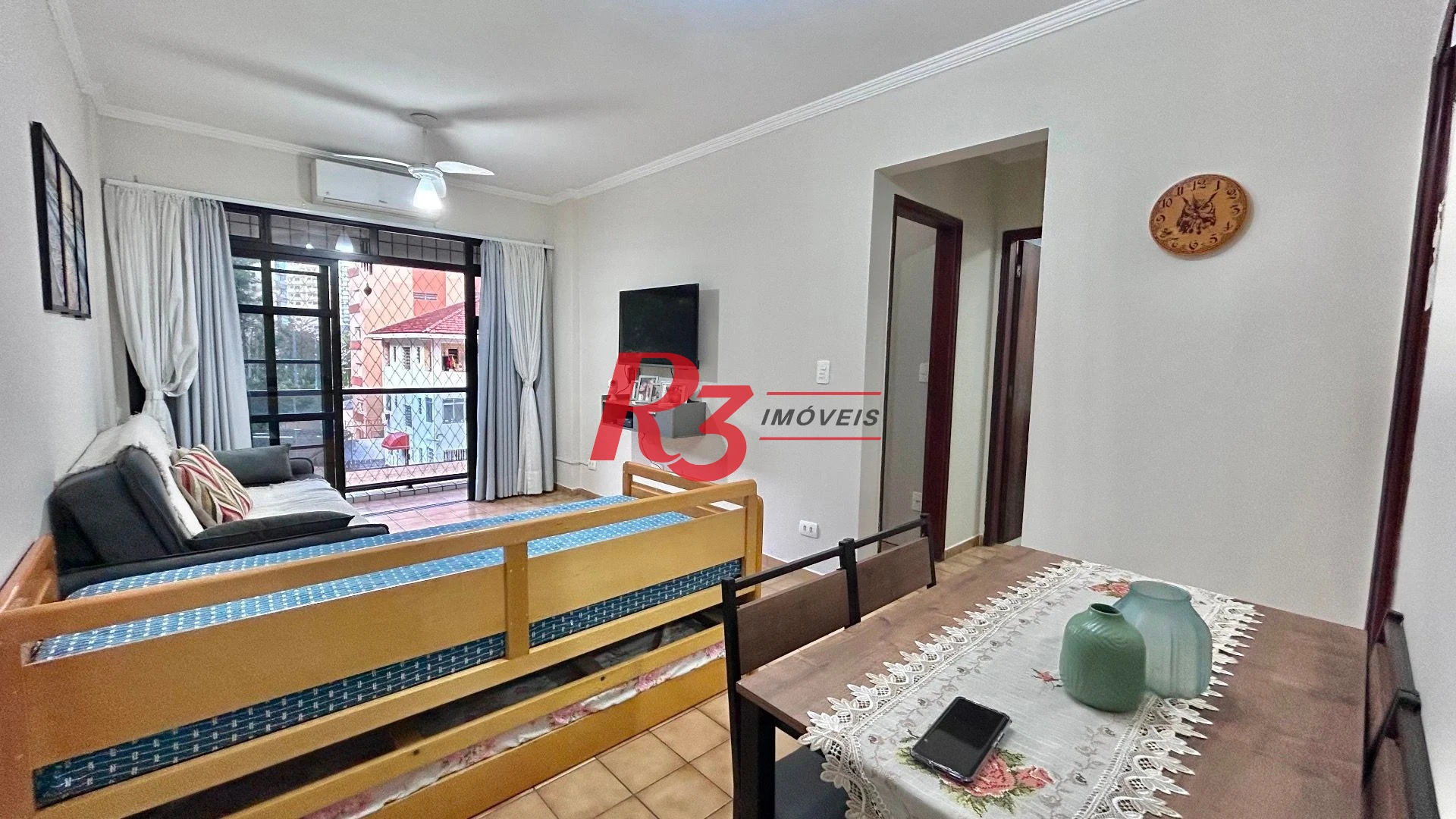 Apartamento com 1 dormitório à venda, 60 m² por R$ 395.000,00 - Itararé - São Vicente/SP