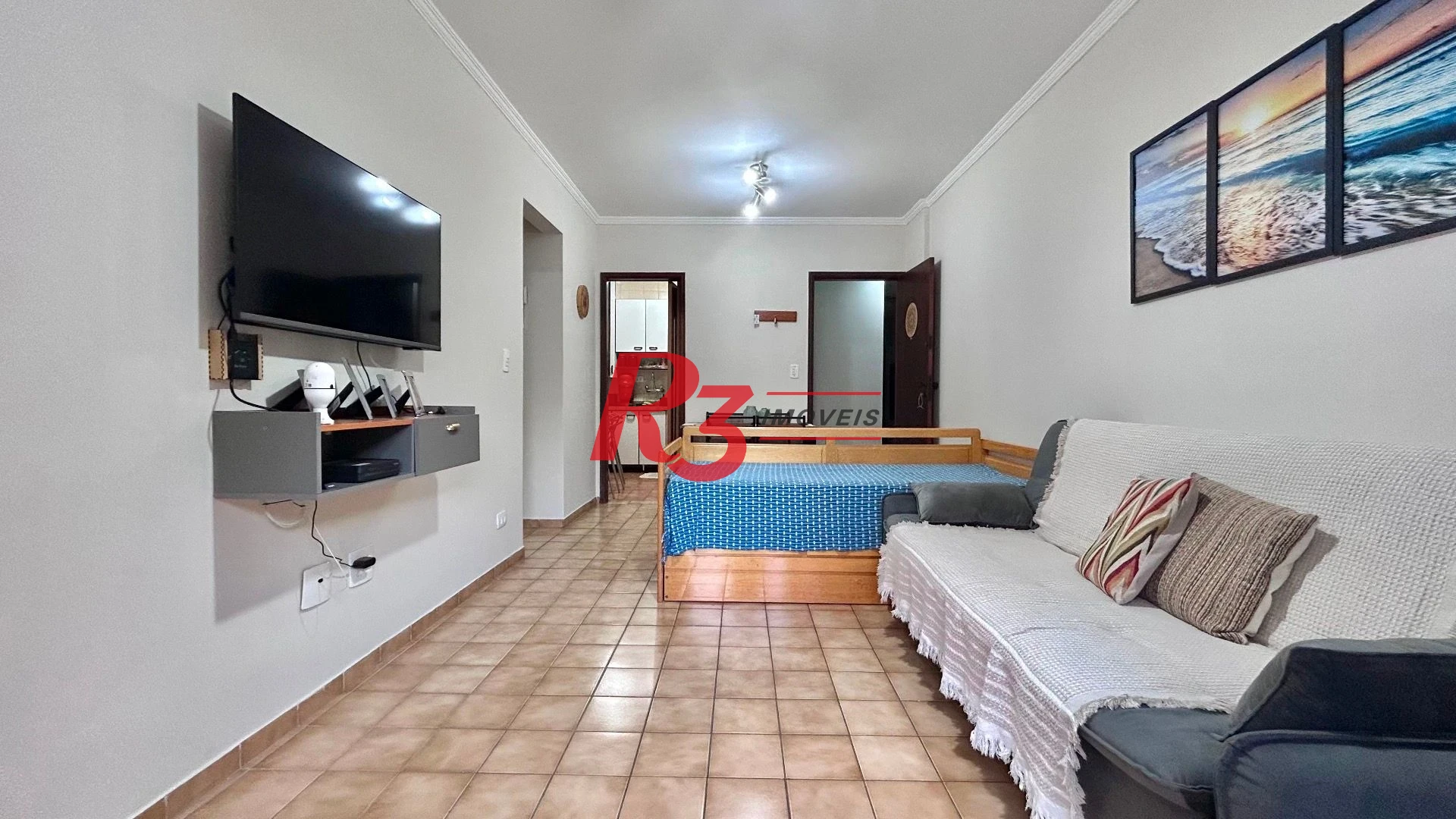 Apartamento com 1 dormitório à venda, 60 m² por R$ 395.000,00 - Itararé - São Vicente/SP