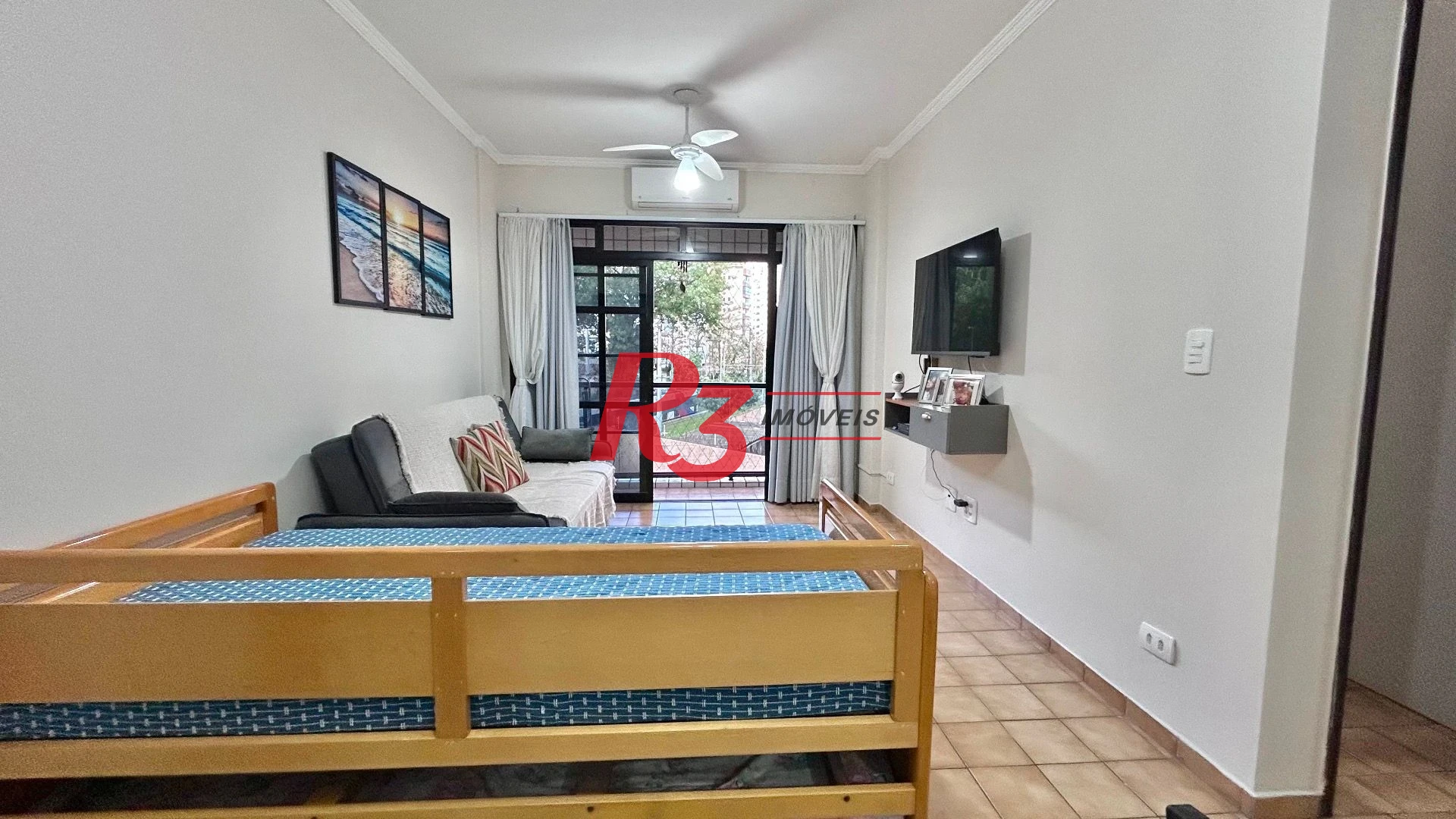 Apartamento com 1 dormitório à venda, 60 m² por R$ 395.000,00 - Itararé - São Vicente/SP