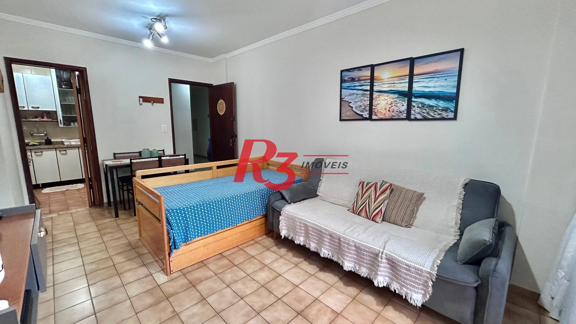Apartamento com 1 dormitório à venda, 60 m² por R$ 395.000,00 - Itararé - São Vicente/SP