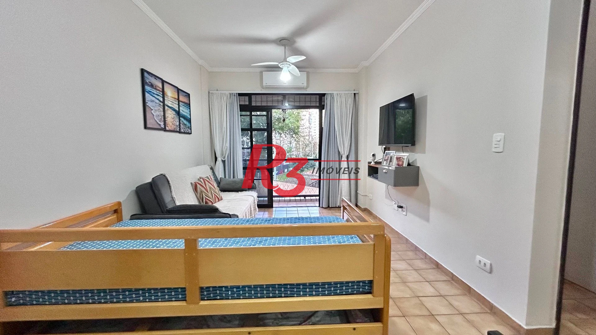 Apartamento com 1 dormitório à venda, 60 m² por R$ 395.000,00 - Itararé - São Vicente/SP