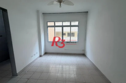 Apartamento para alugar, 44 m² por R$ 3.100,00/mês - Gonzaga - Santos/SP
