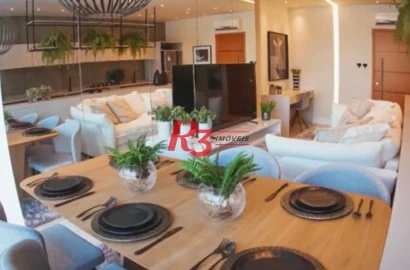 Apartamento com 2 dormitórios à venda, 72 m² por R$ 960.000,00 - Encruzilhada - Santos/SP