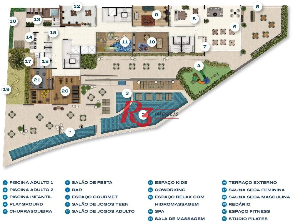 Apartamento com 2 dormitórios à venda, 72 m² por R$ 960.000,00 - Encruzilhada - Santos/SP