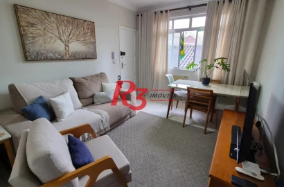 Apartamento com 2 dormitórios à venda, 63 m² por R$ 480.000,00 - Boqueirão - Santos/SP