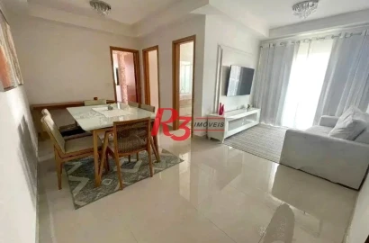 Apartamento com 2 dormitórios à venda, 68 m² por R$ 720.000,00 - Embaré - Santos/SP