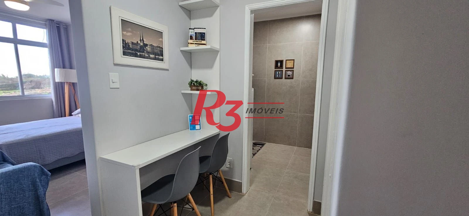 Apartamento com 1 dormitório à venda, 44 m² - José Menino - Santos/SP
