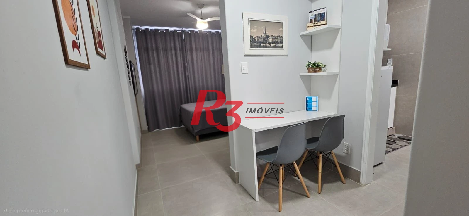 Apartamento com 1 dormitório à venda, 44 m² - José Menino - Santos/SP