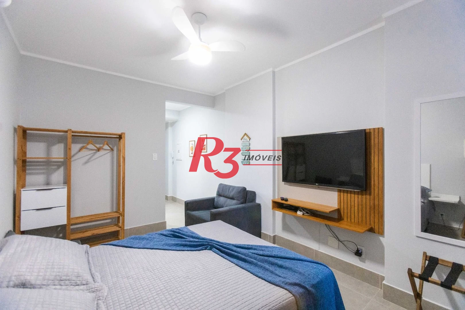 Apartamento com 1 dormitório à venda (porteira fechada), 44 m² - José Menino - Santos/SP