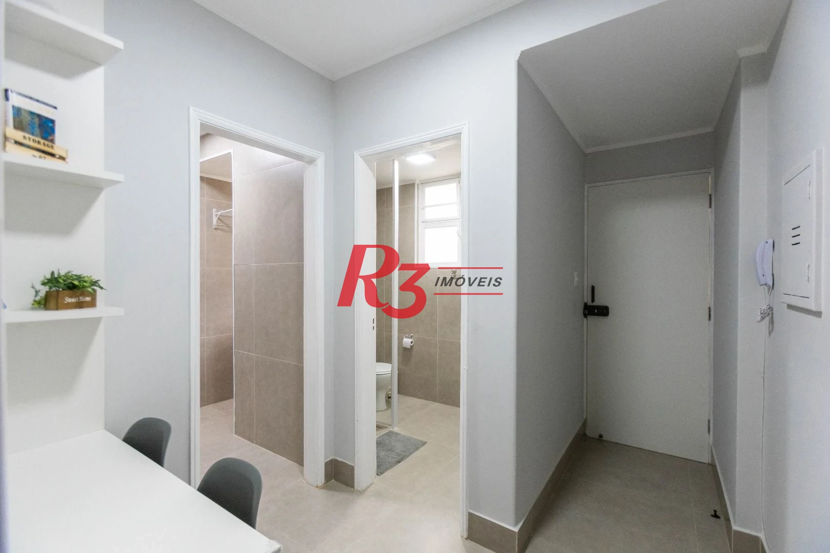 Apartamento com 1 dormitório à venda (porteira fechada), 44 m² - José Menino - Santos/SP