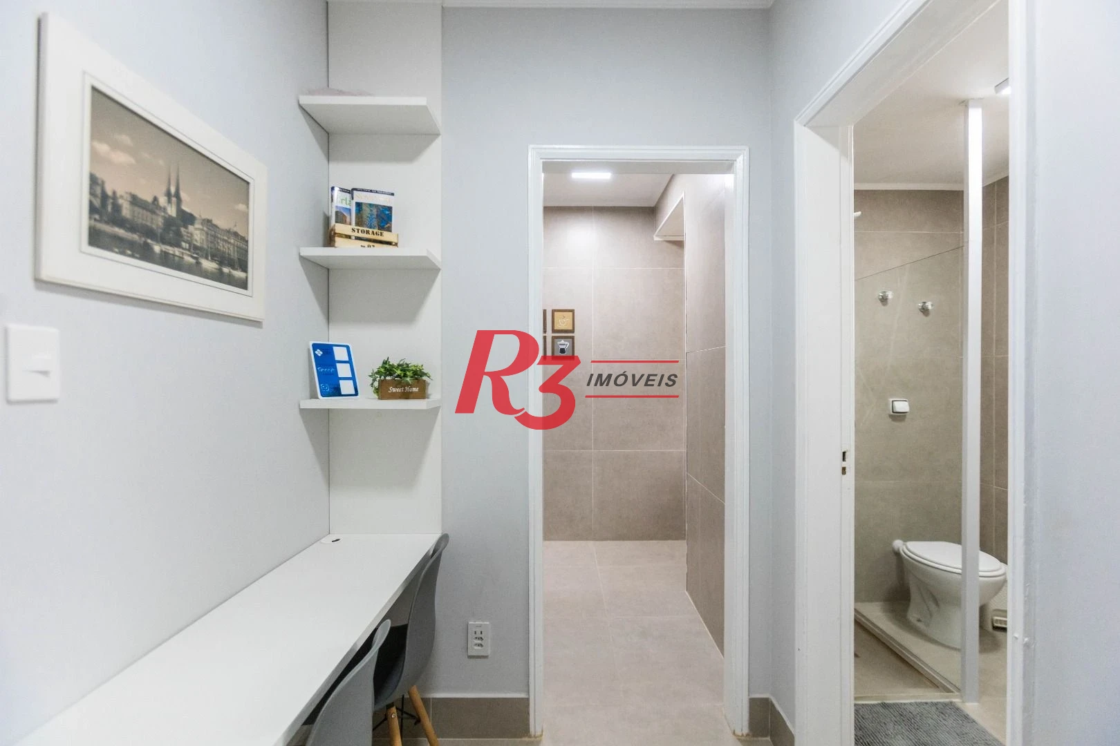 Apartamento com 1 dormitório à venda (porteira fechada), 44 m² - José Menino - Santos/SP