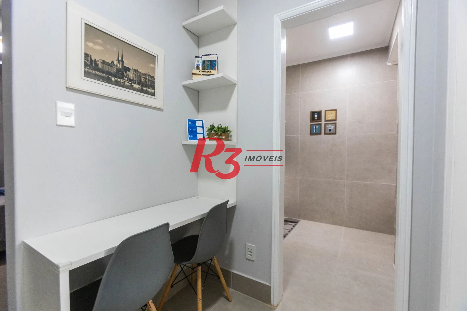 Apartamento com 1 dormitório à venda (porteira fechada), 44 m² - José Menino - Santos/SP