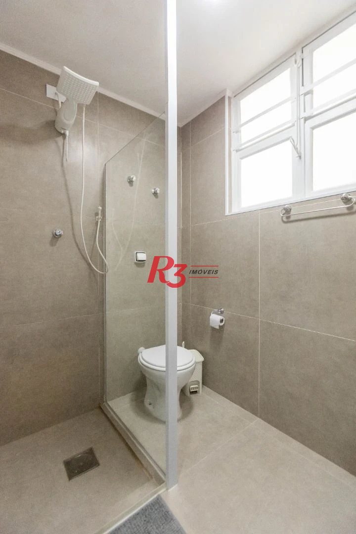Apartamento com 1 dormitório à venda (porteira fechada), 44 m² - José Menino - Santos/SP