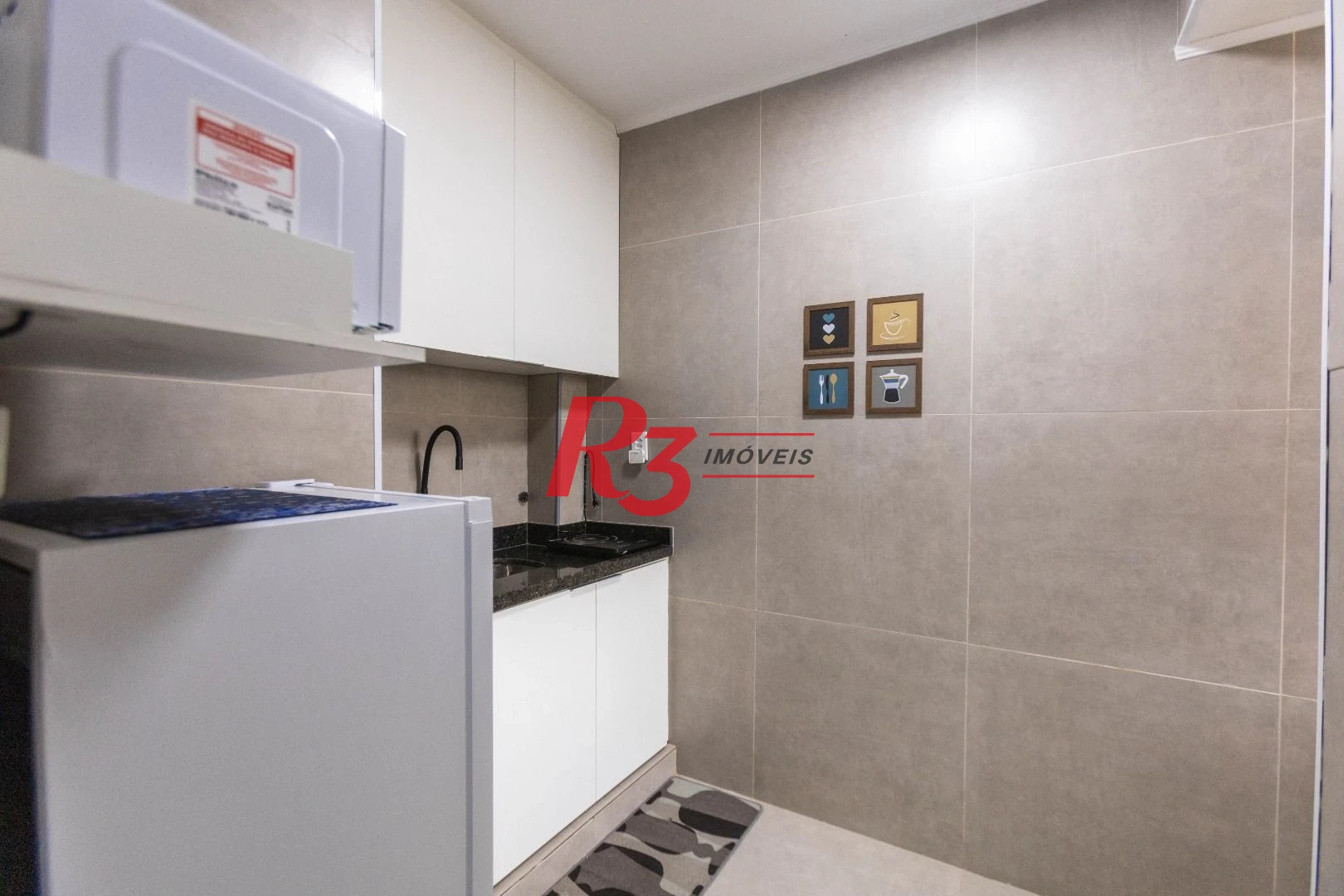 Apartamento com 1 dormitório à venda (porteira fechada), 44 m² - José Menino - Santos/SP