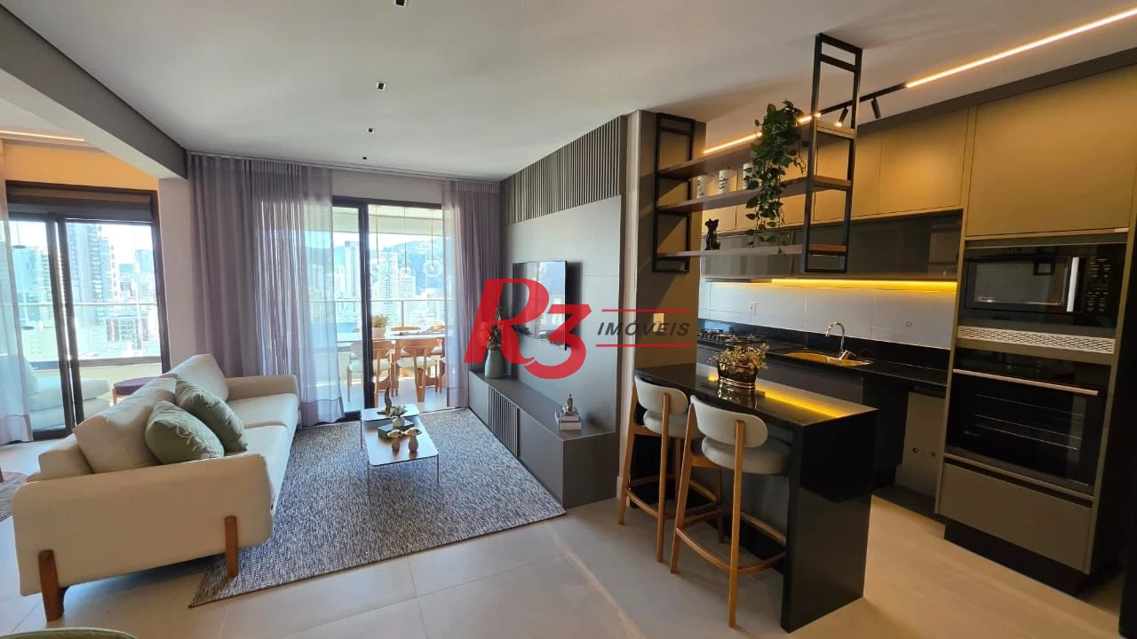 Apartamento com 2 dormitórios, 84 m² - venda por R$ 2.650.000,00 ou aluguel por R$ 14.780,00/mês - Gonzaga - Santos/SP