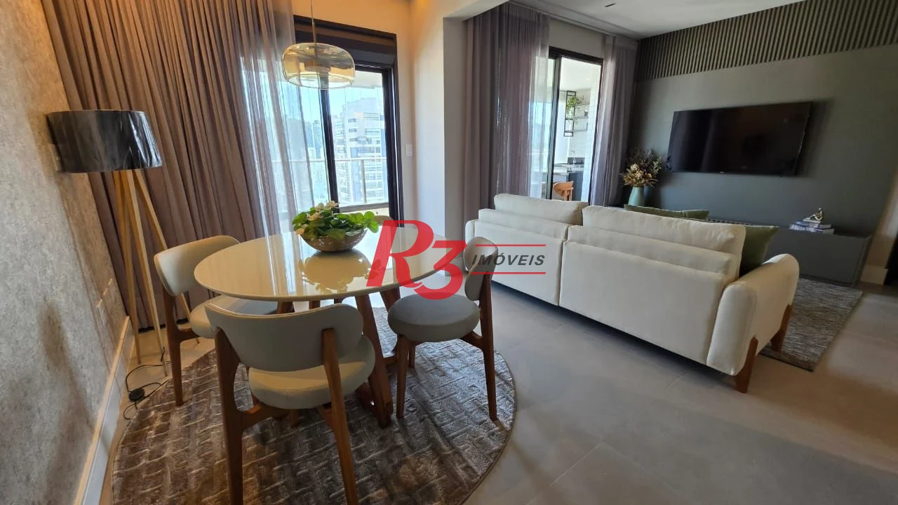 Apartamento com 2 dormitórios, 84 m² - venda por R$ 2.650.000,00 ou aluguel por R$ 14.780,00/mês - Gonzaga - Santos/SP