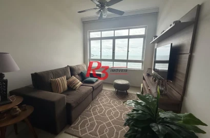 Apartamento com 2 dormitórios para alugar, 89 m² por R$ 7.000,00/mês - Embaré - Santos/SP