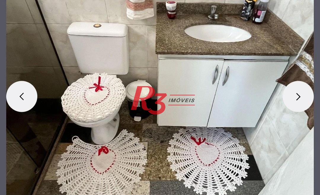 Apartamento com 2 dormitórios à venda, 70 m² por R$ 300.000,00 - Areia Branca - Santos/SP