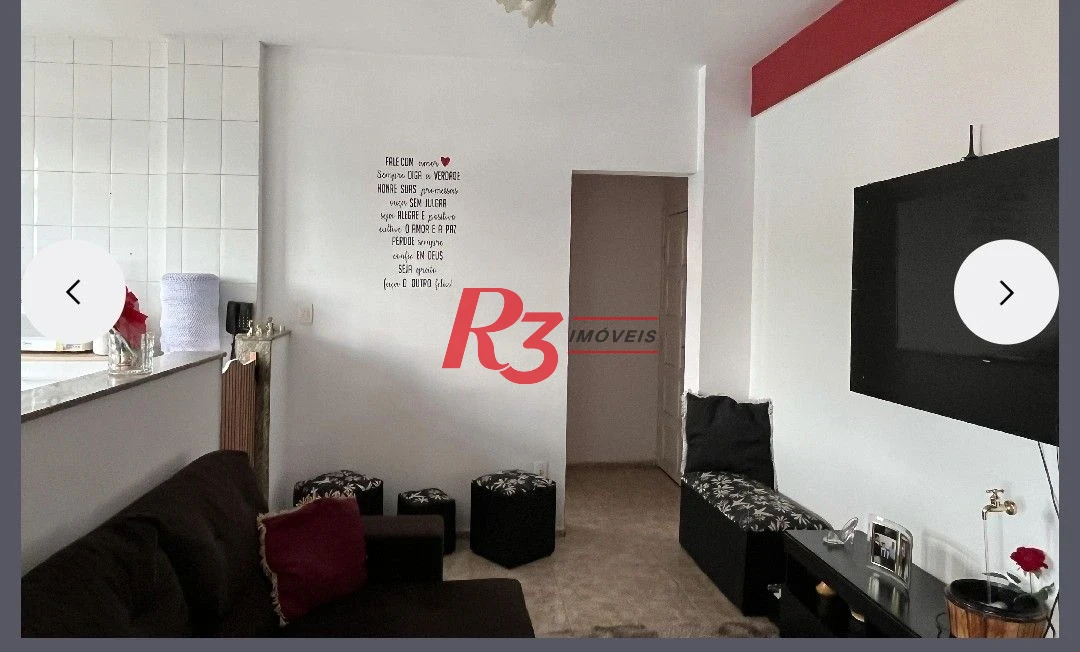 Apartamento com 2 dormitórios à venda, 70 m² por R$ 300.000,00 - Areia Branca - Santos/SP