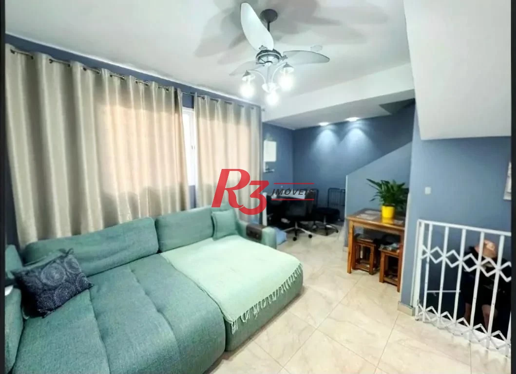 Village com 2 dormitórios à venda, 104 m² por R$ 590.000,00 - Marapé - Santos/SP