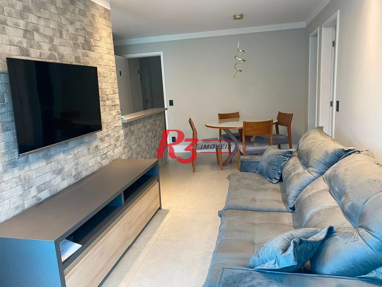 Apartamento com 1 dormitório para alugar, 48 m² por R$ 4.200,02/mês - José Menino - Santos/SP