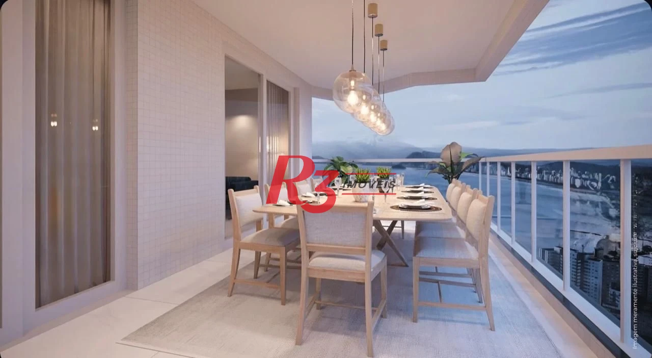 Apartamento com 3 dormitórios à venda, 218 m² por R$ 4.400.000,00 - Ponta da Praia - Santos/SP