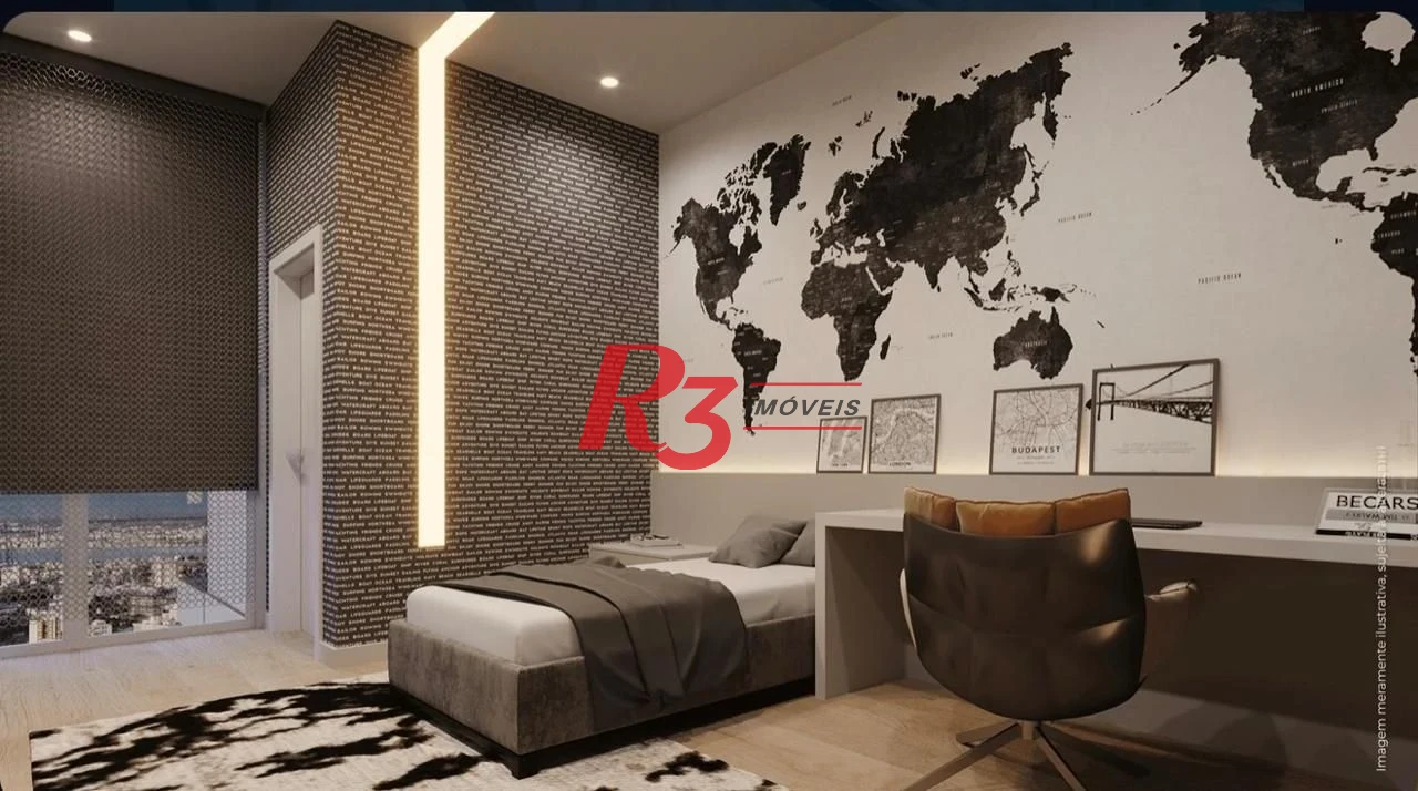 Apartamento com 3 dormitórios à venda, 218 m² por R$ 4.400.000,00 - Ponta da Praia - Santos/SP