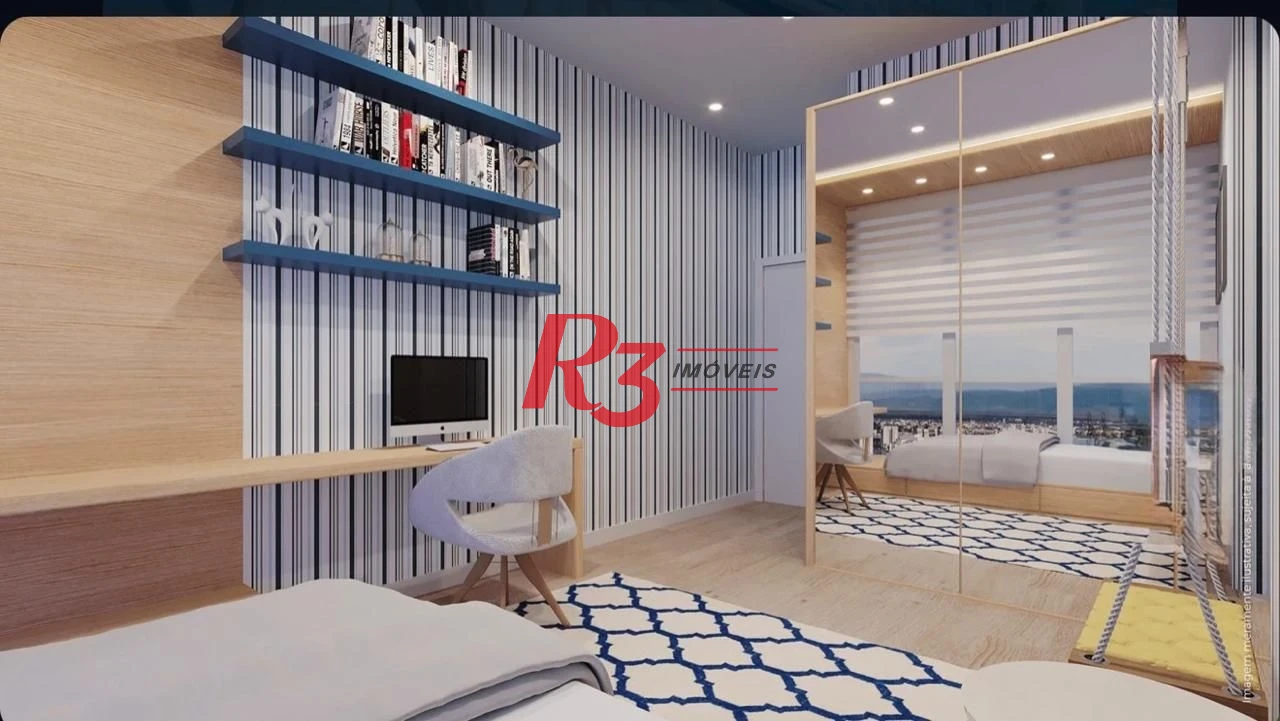 Apartamento com 3 dormitórios à venda, 218 m² por R$ 4.400.000,00 - Ponta da Praia - Santos/SP