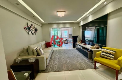 Apartamento Alto Padrão,  02 Suítes,  Varanda Gourmet - Santos/SP