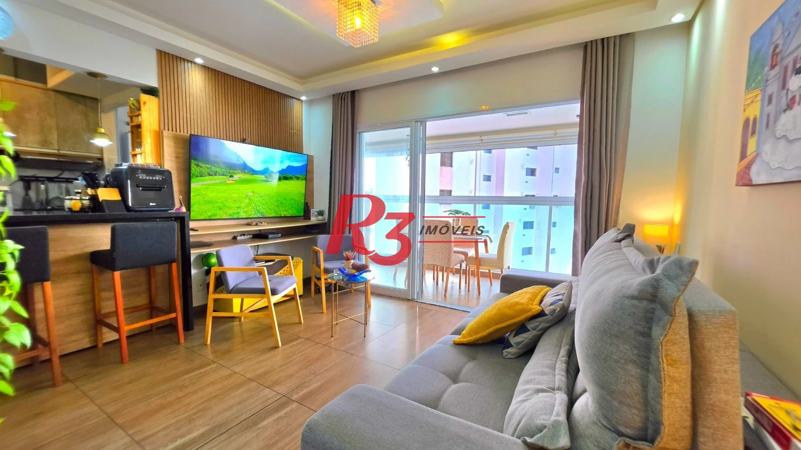 Apartamento com 1 dormitório à venda, 58 m² por R$ 690.000,00 - Ponta da Praia - Santos/SP