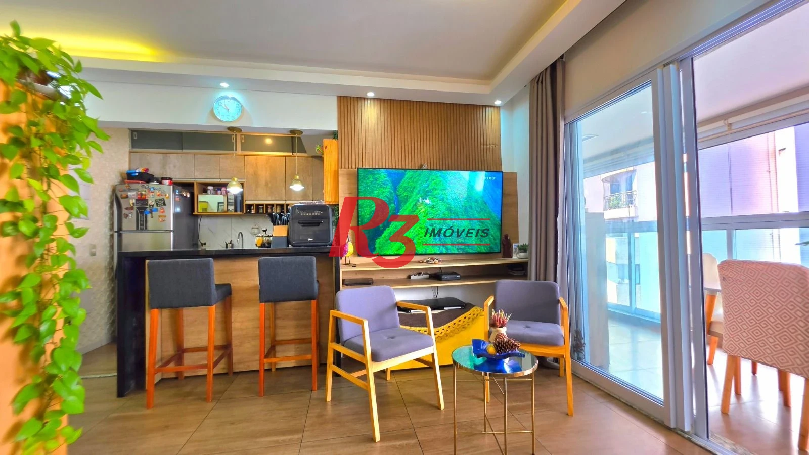 Apartamento com 1 dormitório à venda, 58 m² por R$ 690.000,00 - Ponta da Praia - Santos/SP