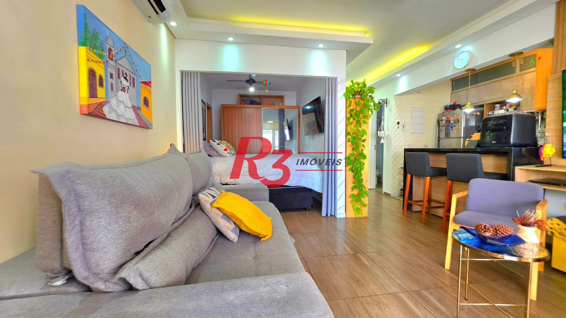 Apartamento com 1 dormitório à venda, 58 m² por R$ 690.000,00 - Ponta da Praia - Santos/SP