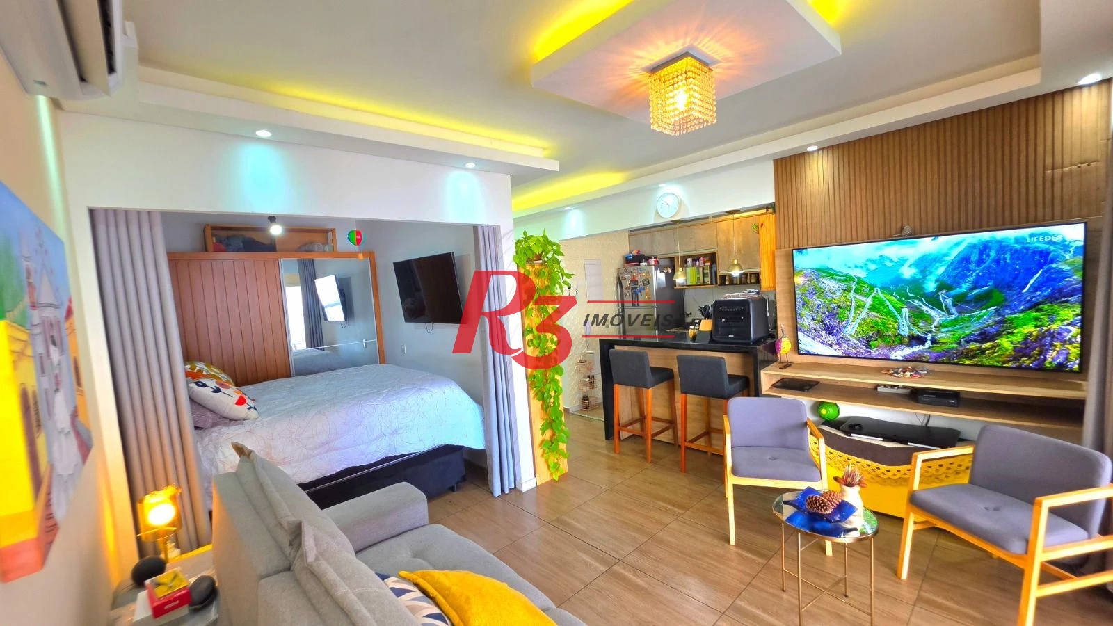 Apartamento com 1 dormitório à venda, 58 m² por R$ 690.000,00 - Ponta da Praia - Santos/SP