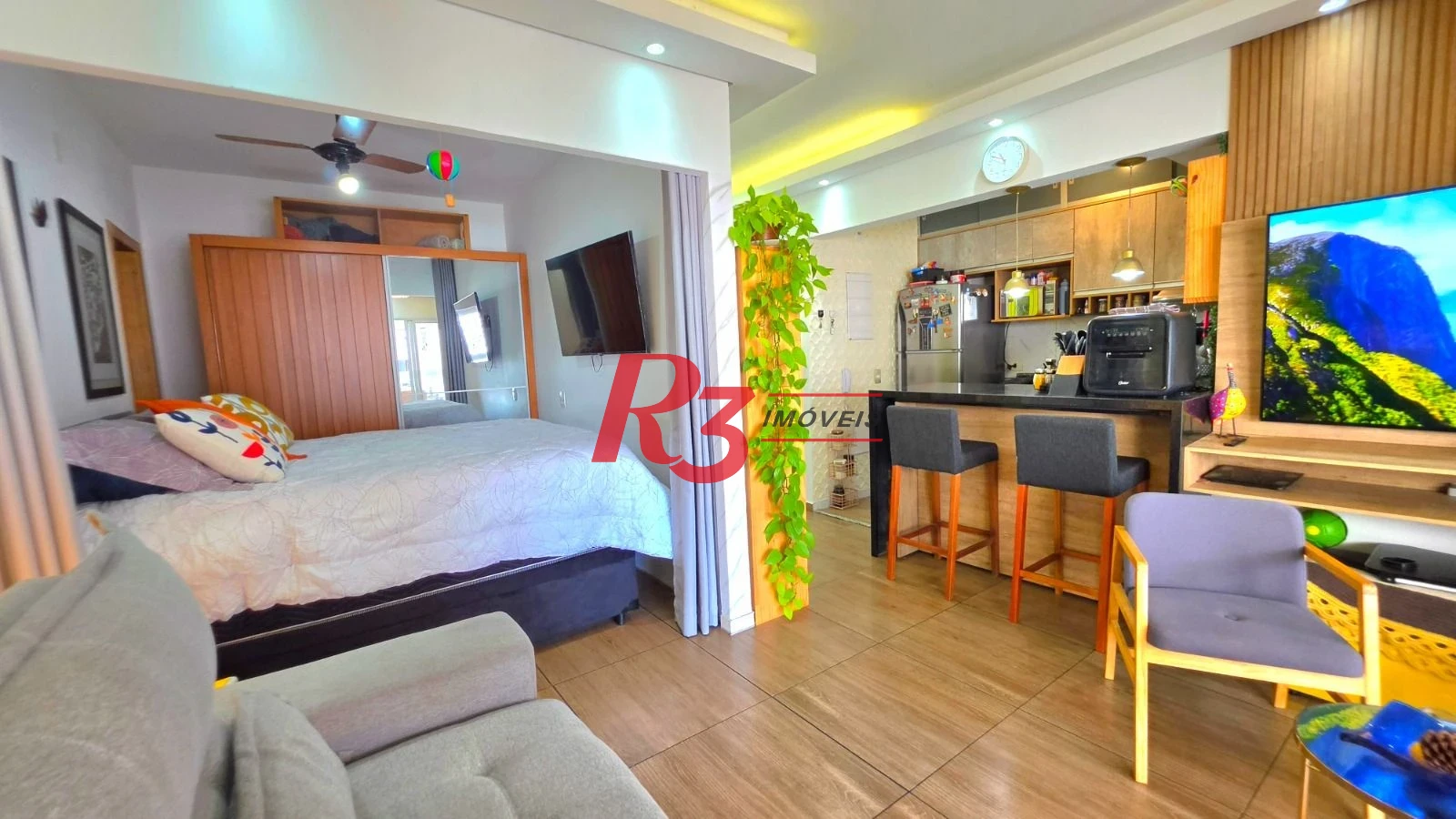 Apartamento com 1 dormitório à venda, 58 m² por R$ 690.000,00 - Ponta da Praia - Santos/SP
