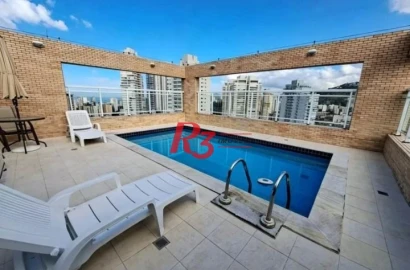 Apartamento com 2 dormitórios à venda, 103 m² por R$ 1.080.000,00 - Gonzaga - Santos/SP