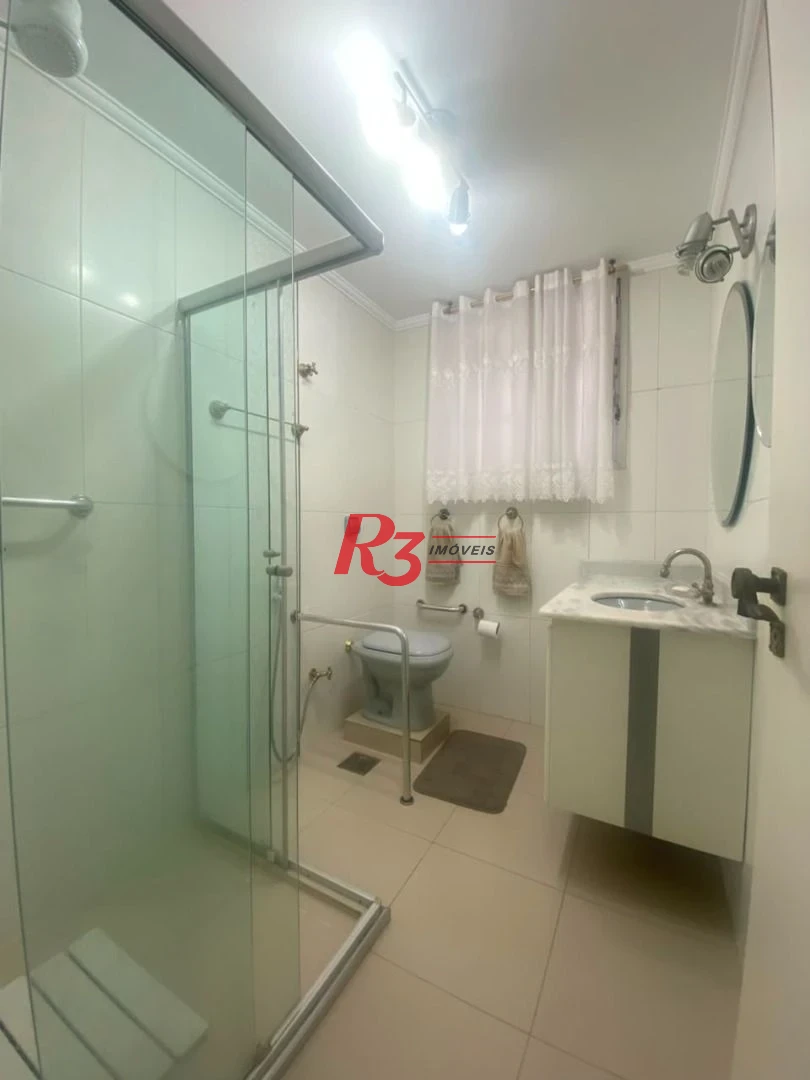 Apartamento com 2 dormitórios para alugar, 127 m² por R$ 7.000,00/mês - Boqueirão - Santos/SP