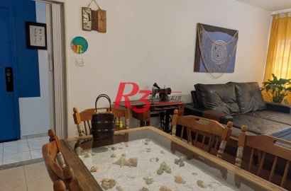 Apartamento com 3 dormitórios à venda, 137 m² por R$ 647.000,00 - Boqueirão - Santos/SP